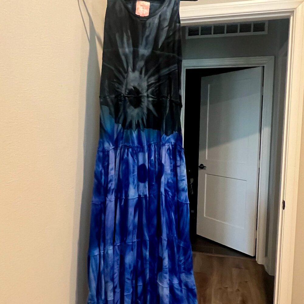 Boho Hippie Blue Long Dress - ·Good Romeo & Juliet Couture